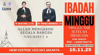 Download Lagu IBADAH HKBP, MINGGU XXII SETELAH TRINITATIS, Minggu, 16 November 2025 MP3