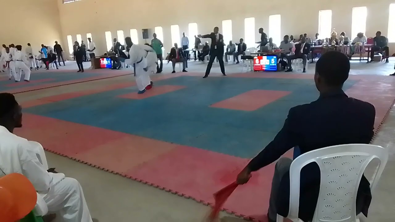 senior final  kumite under 67 2023 Andrew ochieng (aka) Vs Kennedy kioko (ou) at kasarani watka