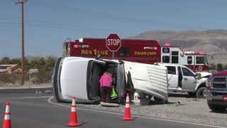 08-23-2021 NHP Investigates Two-Vehicle Rollover Crash in Pahrump