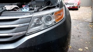 Replacing Low Beam Headlight Bulb Honda Odyssey 20112017