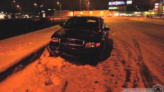 03.01.2016 - first snow / Audi A4 after small crash (Mukusalas, Riga, LV)