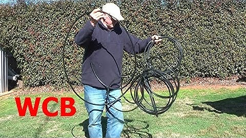 ✅HOW TO STRAIGHTEN IRRIGATION POLY PIPE GARDEN HOSE POLYETHYLENE  PLASTIC TUBING