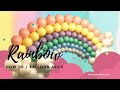 DIY Rainbow Balloon Arch | birthday balloon decor | kids party decor idea | balloon delivery near me