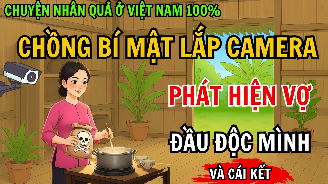 Chồng Bí Mật Lắp Camera, Phát Hiện Vợ Đầu Độc Mình Mỗi Ngày, Để Chiếm Đoạt Tài Sản Cho Bồ Nhí!