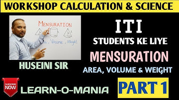 Workshop calculation and science by Huseini sir Mensuration part 1