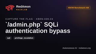 How AI Bypasses a Login with SQL Injection (Auth Bypass) | RedAmon HackLab