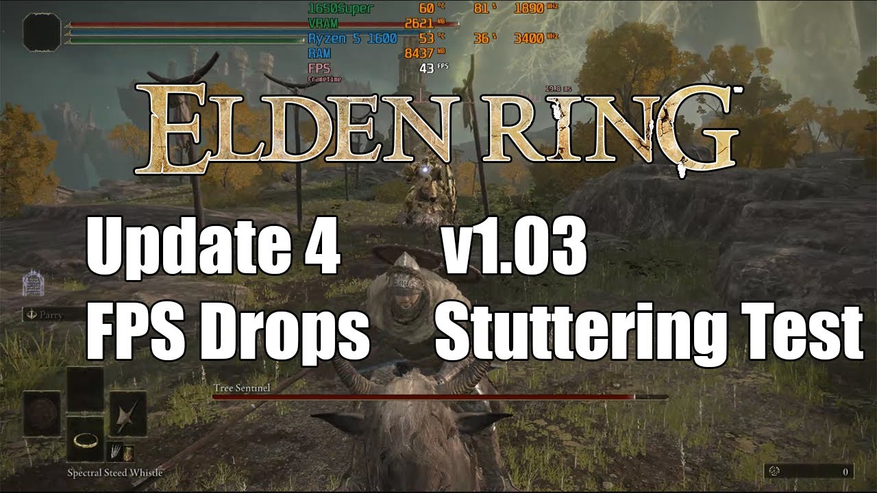 Elden Ring Patch 1.03 FPS Drops Stutter Test