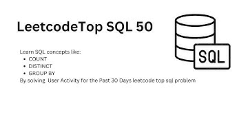 #LeetcodeSQL50 - 24 User Activity for the Past 30 Days I