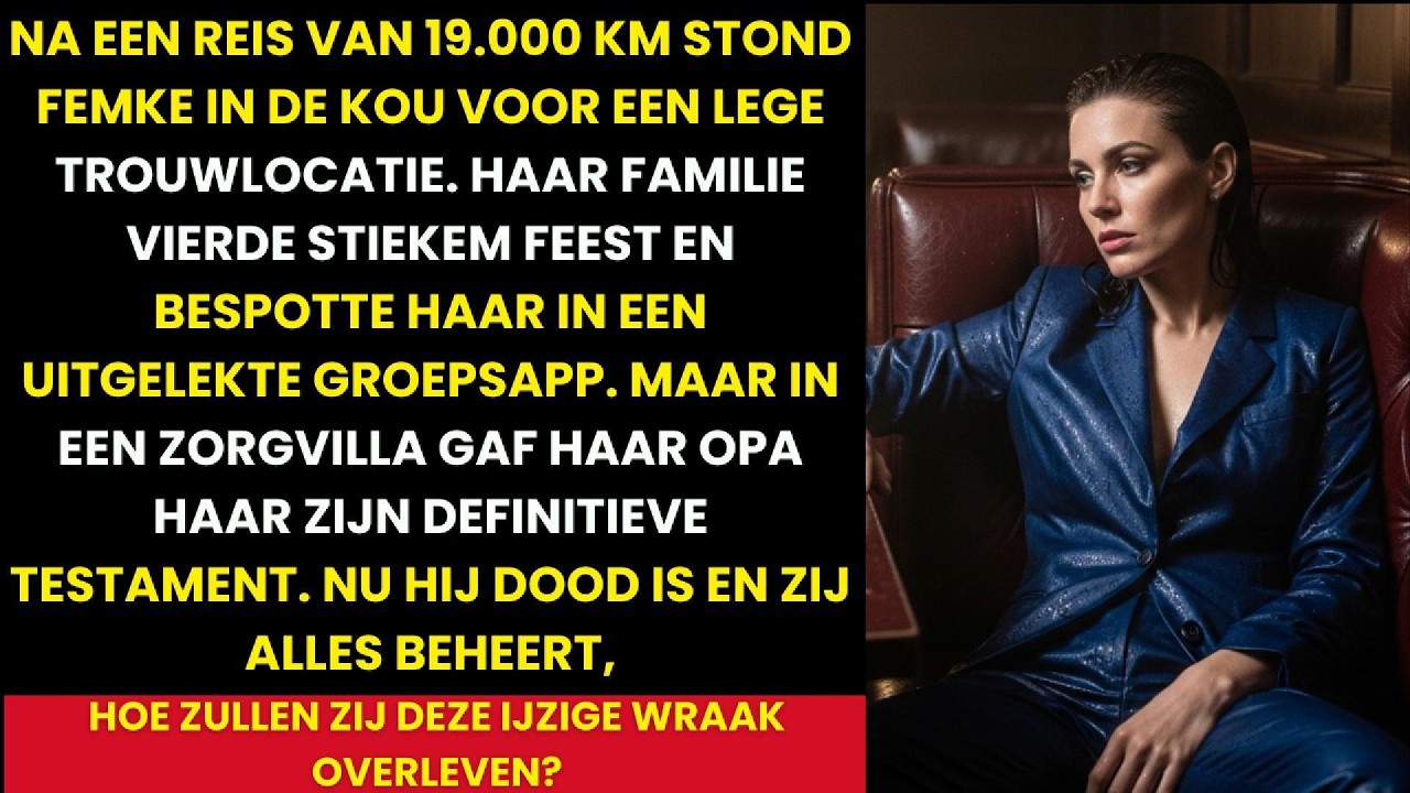 Ik vloog negentienduizend kilometer naar de bruiloft van mijn broertje, met een huwelijksreis van dertigduizend euro in mijn tas als cadeau. Maar toen ik voor het gebouw in Utrecht stond, was de...