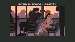 yüzyüzeyken konuşuruz - sen varsın diye (slowed + reverb) Resimi