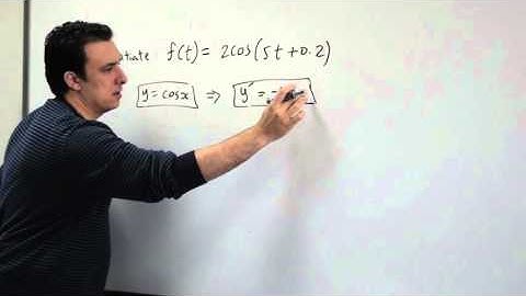 Engineering Mathematics - Calculus Lesson 5 Differentiation Using Trigonometric Functions Part 1
