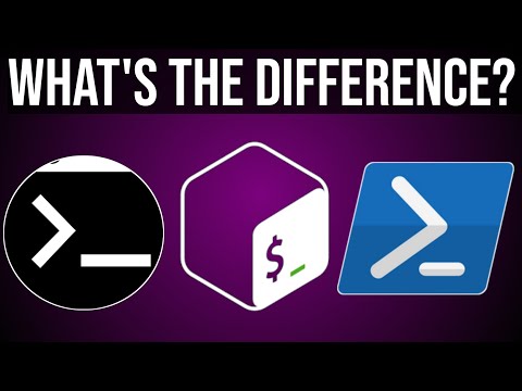 Difference between CMD, Bash and Powershell!