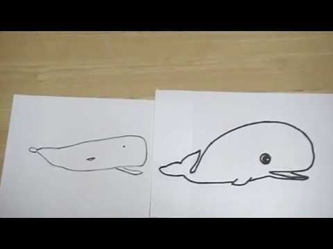 クジラの絵の描き方と方法とコツ Tips And Methods Of How To Draw A Picture Of The Whale Youtube