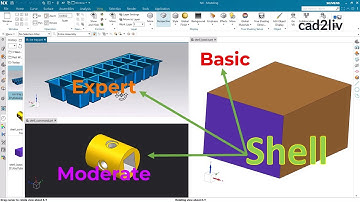 NX Modeling | #Shell | How to use Shell in NX | #nxtutorials | NX CAD | cad2liv