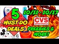 5 MUST DO CVS DEALS (10/11 - 10/17) | MONEYMAKERS & 🔥 BONUS DEALS!!!