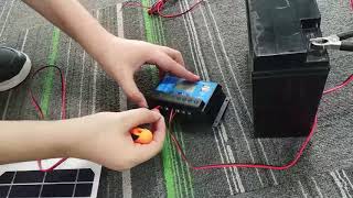 How to Connect solar controller with solar panel and battery