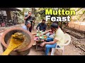 Share the joymidweek mutton madness a feast with friends  earthen pot cooking  wood fire