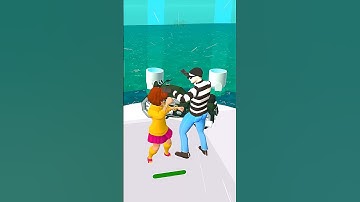 Girl Run 3D: Catch the Thief Level 49 #games #ytshorts