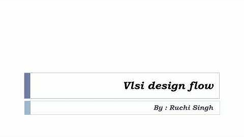 VLSI Design flow / Y chart in VLSI design (in Hindi)