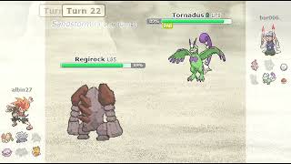 Pokémon Regirock vs Tornadus | Random Battle