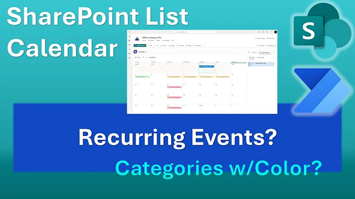 How to Create a SharePoint List Calendar with Category Colors and Recurring Events