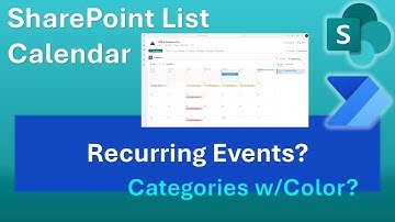 How to Create a SharePoint List Calendar with Category Colors and Recurring Events