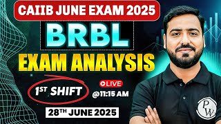 CAIIB BRBL Exam Analysis 2025 | CAIIB BRBL Exam Analysis Shift 1 | CAIIB BRBL Analysis Today