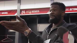 Deandre Ayton Postgame Interview | Portland Trail Blazers 106, Atlanta Hawks 102