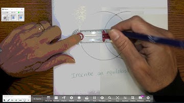 Equilateral Trianlge inscribed in a circle construction