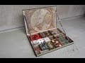 DIY Vintage Jewelry box/organizer from old book Tutorial! Storage ideas, upcycling Smyckeskrin