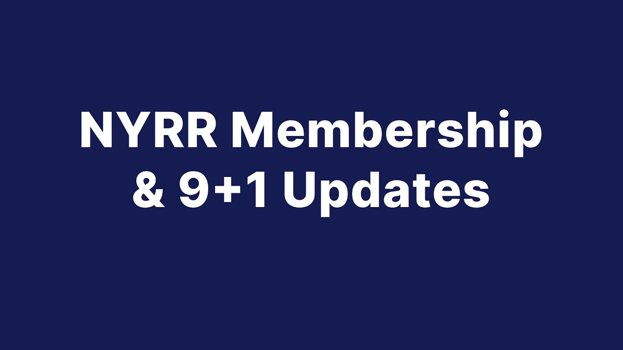 NYRR Membership & 9+1 Updates