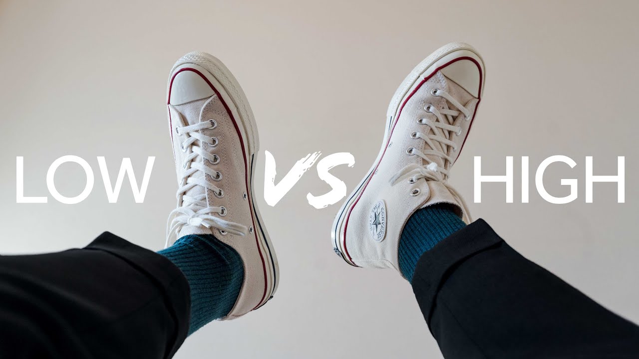 Arriba 63+ imagen are high top or low top converse better