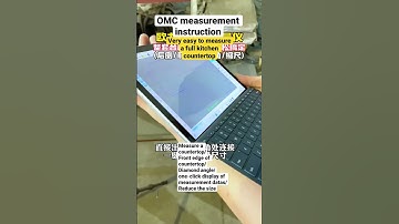 OMC measurement instruction laser digital templating(kitchen countertop)