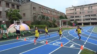 二年級80M短跑_女@1091120體育表演會彩排終點線