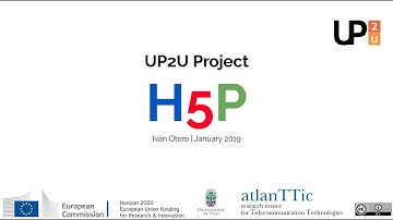 H5P 1/3 - EN Video tutorial H5P. Basic tool for creating interactive educational content in html5.