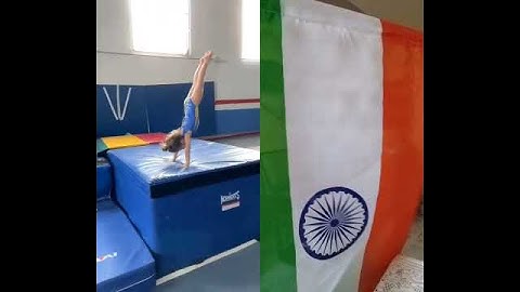 #little Emma conquering the vault  #Olympics #gymnastic