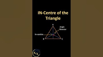 What is In-Centre of a Triangle? #jeemains #jeeadvanced #maths #pw #geometry #unacademyjee #triangle