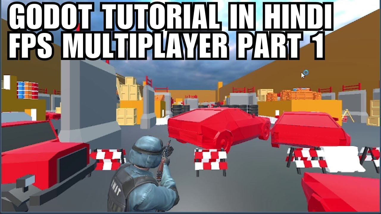 Godot Tutorial in Hindi || Multiplayer Online FPS Game Part1