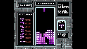 NES Tetris A-TYPE LVL 0 - Session 5