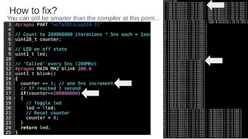 Program FPGAs in C - Blink LEDs Example - PipelineC