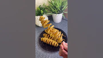 طريقة عمل البطاطس الحلزونية 