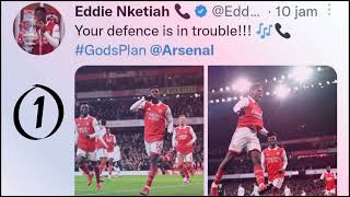 Footballers Tweet • Arsenal Vs Manchester United