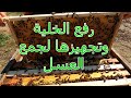 رفع وتجهيز الخلية لجمع العسل