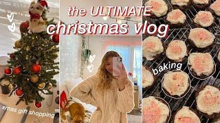 THE ULTIMATE HOLIDAY VLOG: christmas shopping, baking, clean with me \& more!!