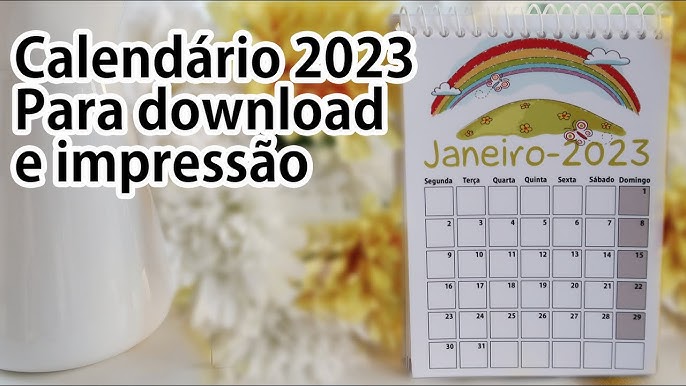 Calendário 2023 Grátis para Baixar em PNG - Imagem Legal