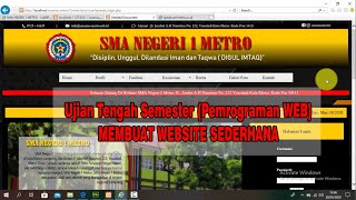UTS Pemrograman Web | Membuat Website Sederhana