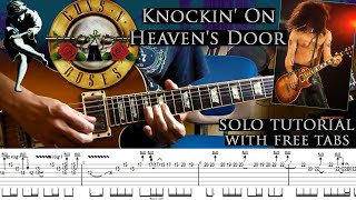 Guns N' Roses - Knockin' On Heaven's Door 2nd guitar solo lesson (with tabs and backing tracks)