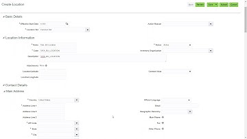 02  Create location for Business Unit in Oracle Cloud R12