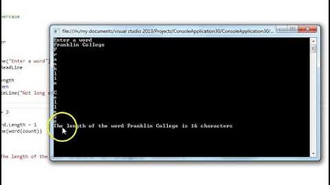 VB Programming - String Functions