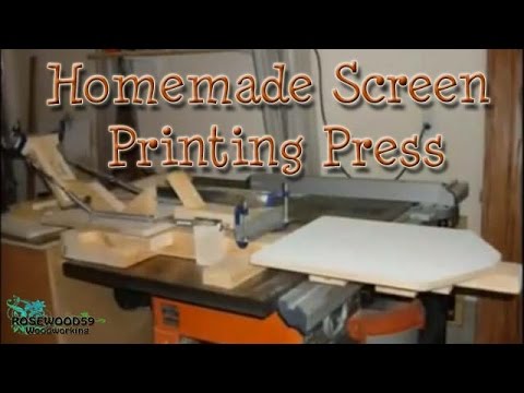 Homemade Screen Printing Press